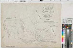 Dülmen (Dülmen), Zusammenlegung Börnste, Brouillonkarte 1 Dülmen Flur 7,1