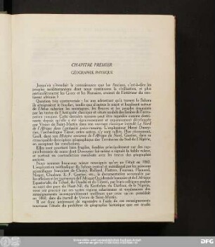 Chapitre Premier Géographie Physique