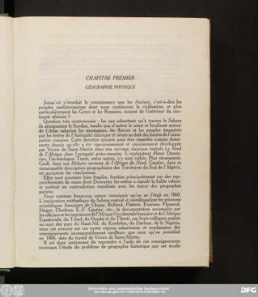 Chapitre Premier Géographie Physique
