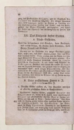 XII. Das Königreich beyder Sicilien