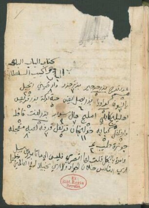 Albāb al-bāhīya wa-'t-tarākīb aṣ-ṣultānīya