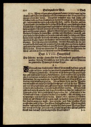 Das XVIII. Hauptstück.