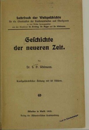 Teil 3: Geschichte der neueren Zeit