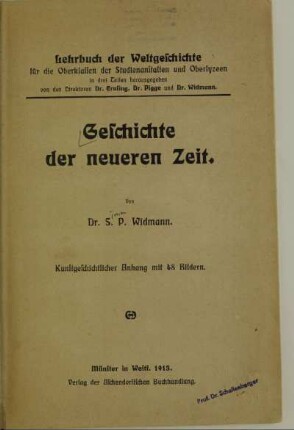 Teil 3: Geschichte der neueren Zeit