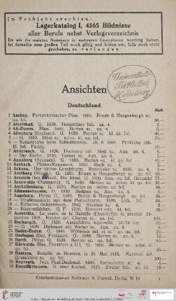 Ansichten (Nr. 1 - 1547)