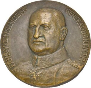 Medaille auf Freiherr Alexander von Linsingen