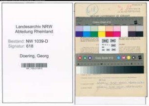 Entnazifizierung Georg Doering , geb. 16.10.1879 (Lebensmittelkaufmann)