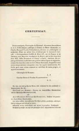 Certificat