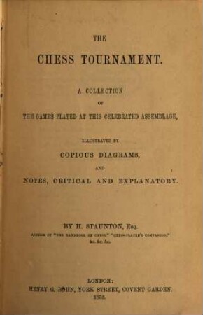 The chess tournament