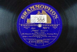 "Manon" : Flieh', o flieh' / (Massenet)