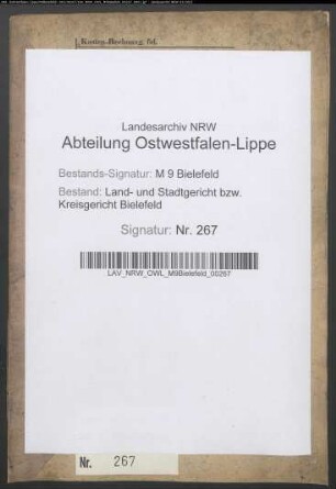 Schlingheide, Wilhelm, Leibzüchter, Heepen Nr. 67. Kley, Hanne, Heepen