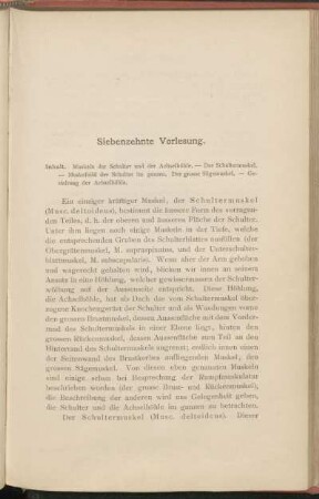 Siebenzehnte Vorlesung.