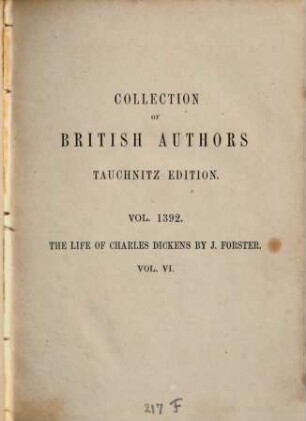 The life of Charles Dickens, 6