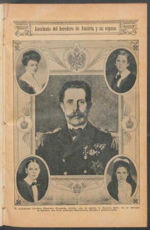 Asesinato del heredero de Austria y su esposa - [Ilustración]