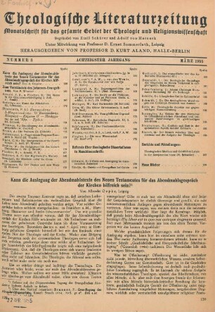 129-142 Kann die Auslegung der Abendmahlstexte des Neuen Testamentes für das Abendmahlsgespräches
