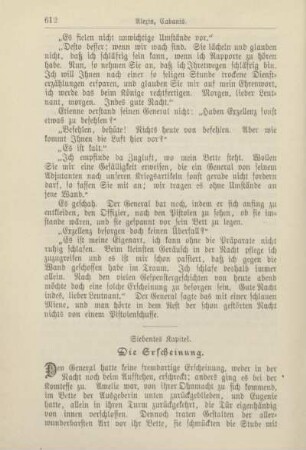Siebentes Kapitel. Die Erscheinung