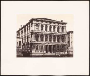 Palazzo Rezzonico, Venedig: Ansicht (aus: sog. »Koch-Mappe«)