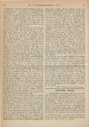 332-336 Literarische Notizen