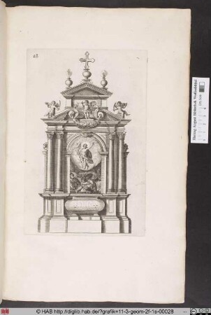 [Altar mit einer Darstellung der Auferstehung Christi]