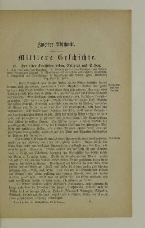 Zweiter Abschnitt. Mittlere Geschichte