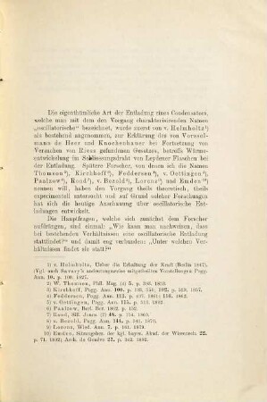 Ueber oscillatorische Condensator-Entladungen