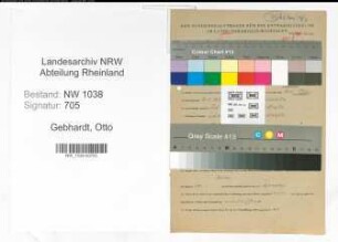 Entnazifizierung Otto Gebhardt , geb. 16.05.1897 (Lehrer)