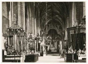 Dom (jetzt kath. Pfarrkirche), Kulmsee: Innenansicht von Westen