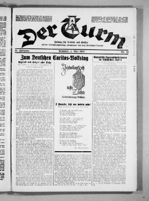 Der Turm. 1920-1934