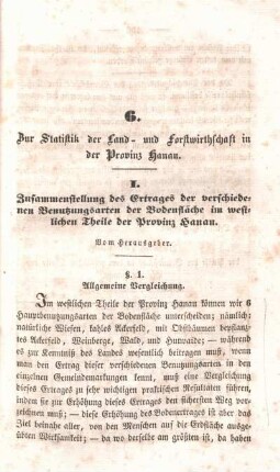 §. 1. Allgemeine Vergleichung.