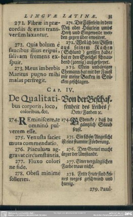 Cap. IV. De Qualitatibus corporis, loco, coloribus, [et]c.