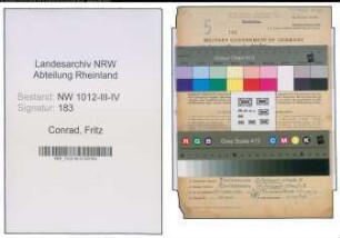 Entnazifizierung Fritz Conrad , geb. 28.10.1897 (Schreinermeister)
