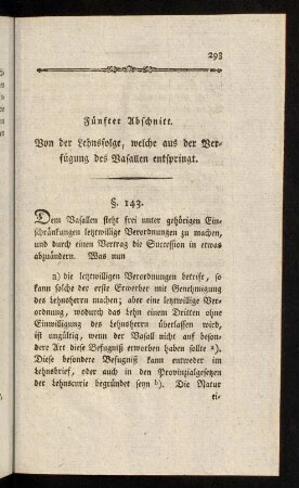 293-296, Fünfter Abschnitt.