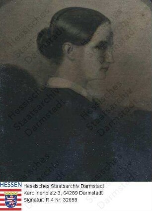 Schwabe, Julie geb. Knapp (1821-1856) / Porträt im Profil, Brustbild