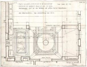 Fischer, Theodor; Nürnberg; Haus Adelsberger - Große Halle (Grundriss)
