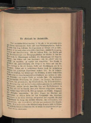 Die Mechanik der Seelenkräfte.