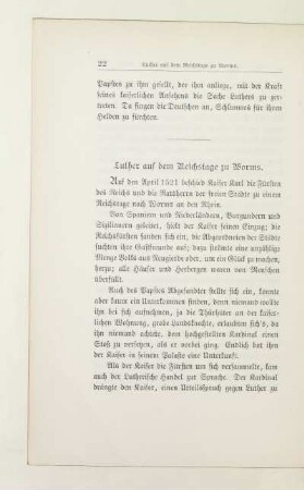 Luther auf dem Reichstage zu Worms