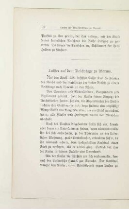 Luther auf dem Reichstage zu Worms