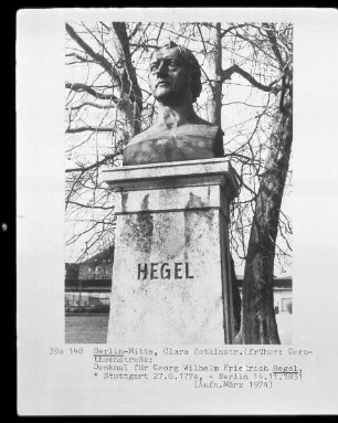 Büste von Hegel