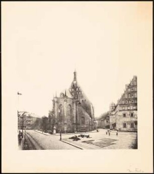 Freiberger Dom: Blick auf Chor und Ostgiebel