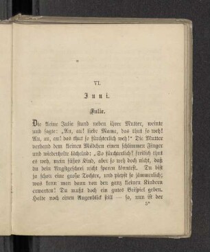 VI. Juni. - Julie.