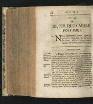 Tit. X. De Iis, Per Quos Agere Possumus.
