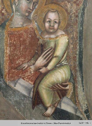 Maria mit Kind - Fragment der thronenden Maria m. Kind