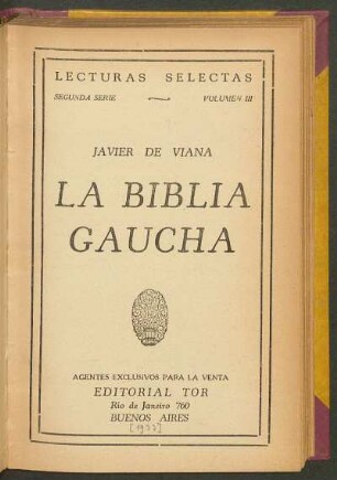 La biblia gaucha