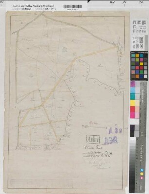 Drensteinfurt (Drensteinfurt), Spezialteilung der Averdinger Heide und des Felsfeldes, Bl.1 Brouillonkarte Averdunger Heide