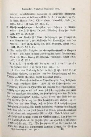 145-149 [Rezension] Walahfridus Strabo, Walafridi Strabonis liber de exordiis et incrementis quarundam in observationibus ecclesiasticis rerum