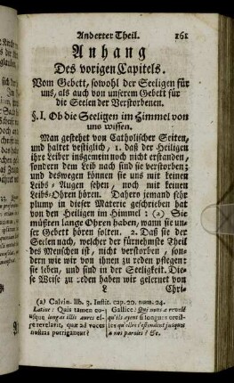 Anhang Des vorigen Capitels.