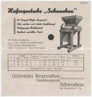 Haferquetsche "Schwochau"
