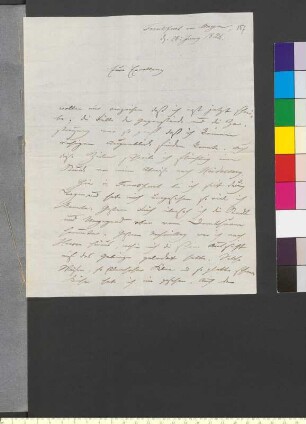 Brief von Eckermann, Johann Peter an Goethe, Johann Wolfgang von