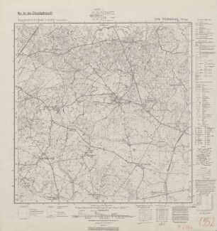 2780 Wittenburg i. Westpr., Topographische Karte 1:25000 (4cm - Karte)