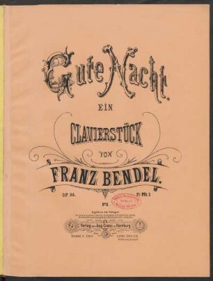 No. 3: Gute Nacht : op. 36 No. 3